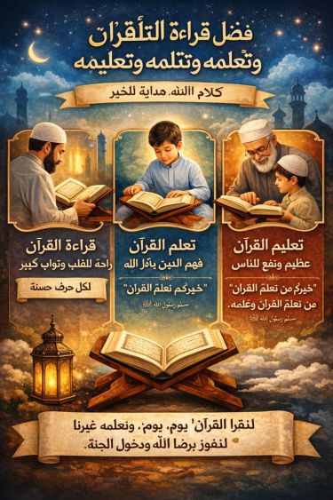 The Virtue of Reading, Learning, and Teaching the Qur&rsquo;an